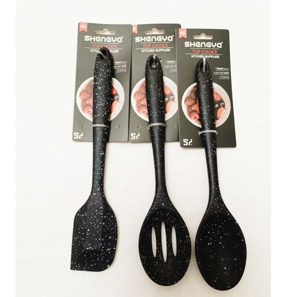 سرویس ملاقه 3 پارچه شنگیا مدل سیلیکونی کهکشانی