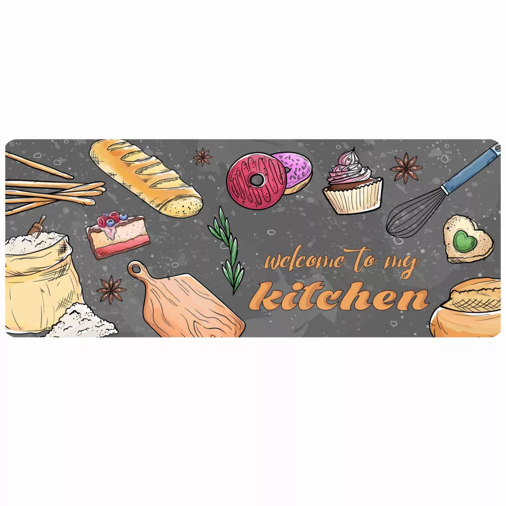 پادری مدل عریض جلوسینکی طرح آشپزخانه فانتزی کد L6-618 سایز 46×109 سانتی متر