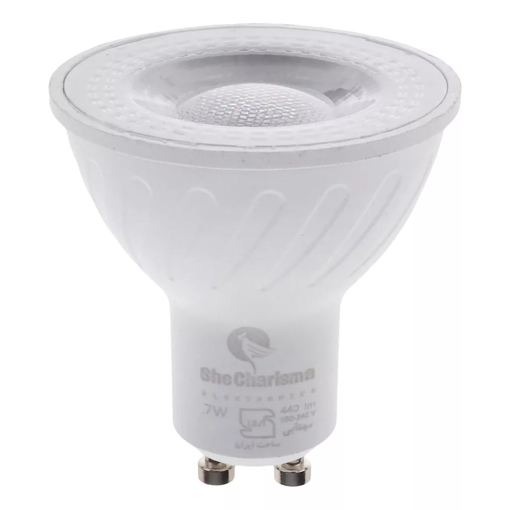 لامپ هالوژن ال ای دی 7 وات شی کاریزما مدل کیان پایه GU10