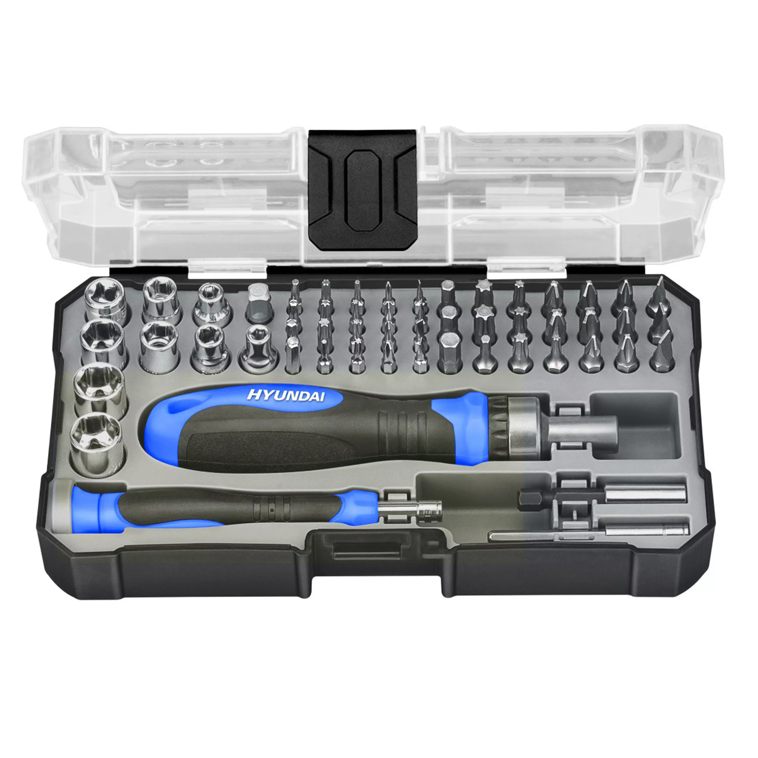 سر پیچگوشتی هیوندای مدل HC-55B مجموعه‌ی 55 عددی