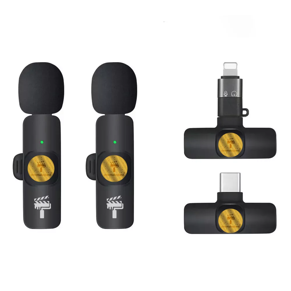 ست میکروفن بی سیم کروماکی لند مدل GO PLUS با درگاه اتصال Type C