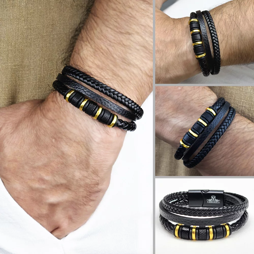 ساعت مچی عقربه‌ای کوارتز مردانه اسکمی مدل 9069GDBK به همراه دستبند