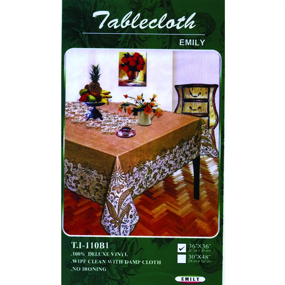 سفره امیلی مدلT.1-110B1 ابعاد 91*91 سانتی متر رنگ سفید