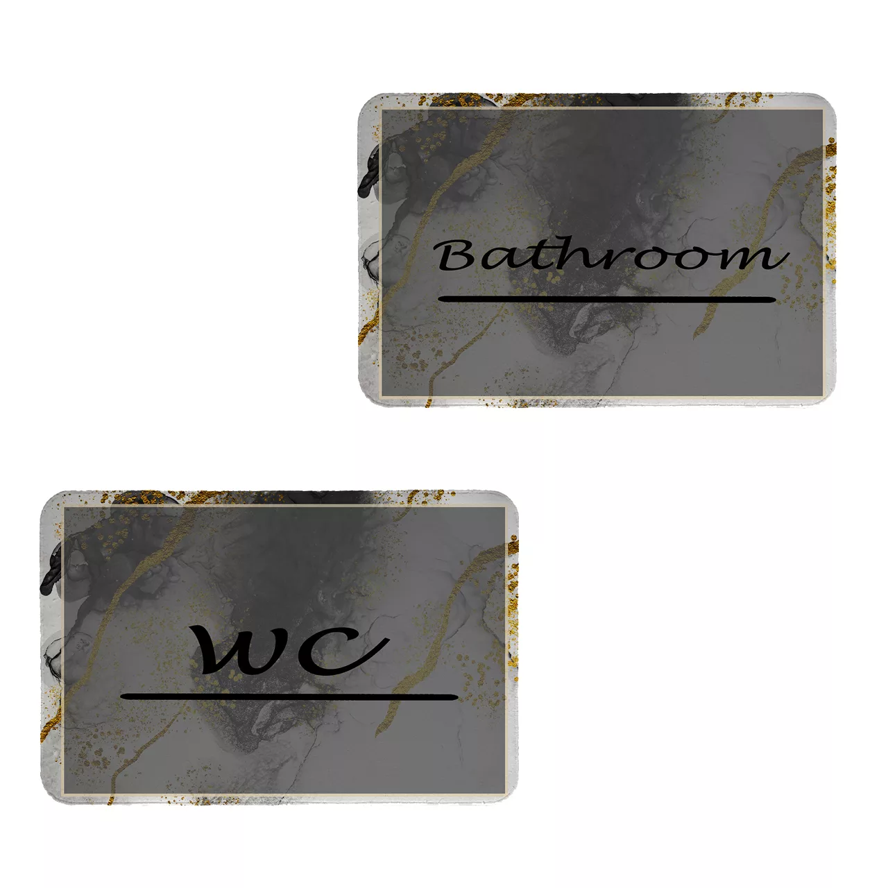 پادری طرح حمام و سرویس بهداشتی کد 8694 سایز 60x40 سانتی متر مجموعه دو عددی