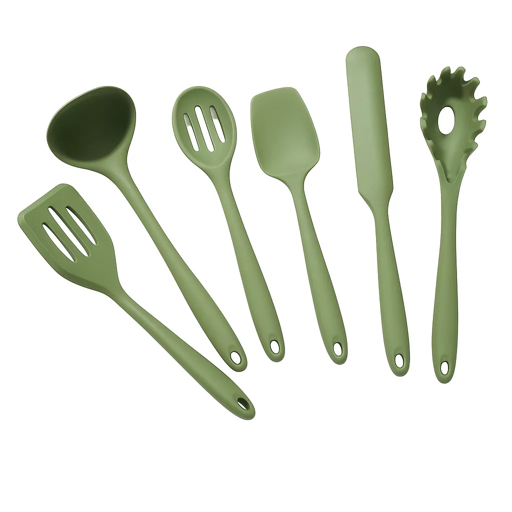 سرویس کفگیر و ملاقه سیلیکونی 6 پارچه آرو مدل TR-6109