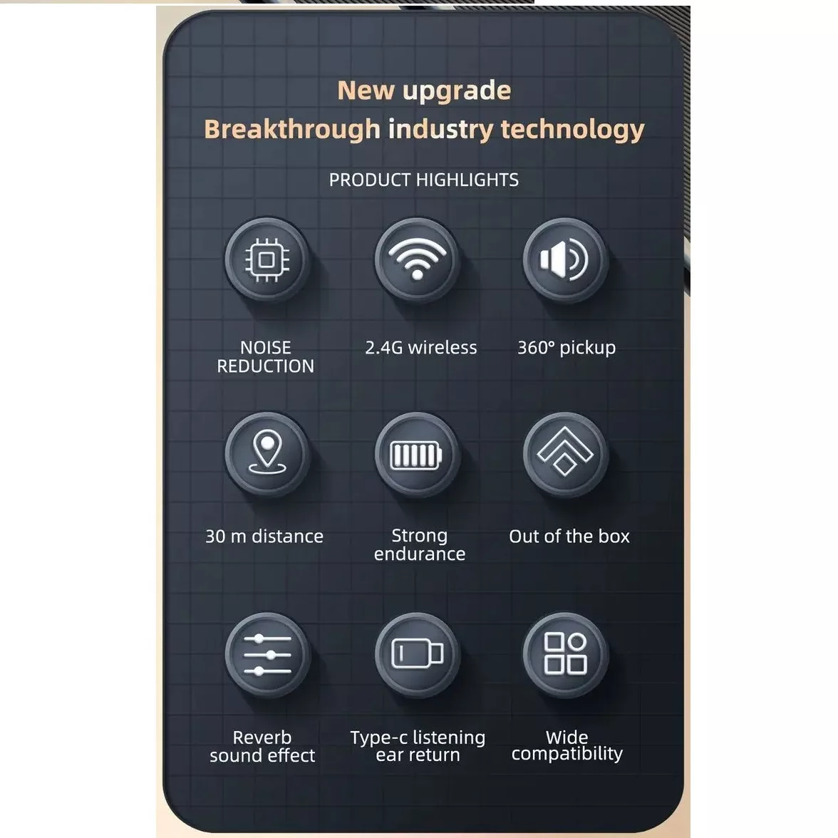 میکروفن بی سیم مدل SX25 با درگاه اتصال Type-c