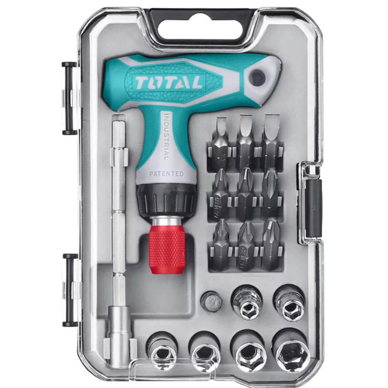 پیچ گوشتی مشتی توتال کد TACSD30186 مجموعه 18 عددی