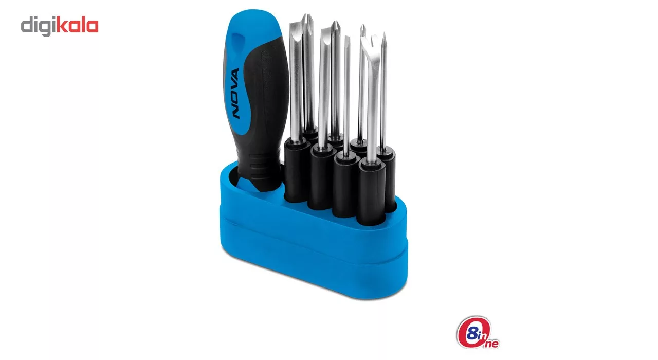 مجموعه 8 عددی پیچ گوشتی نووا مدل NTS 1340