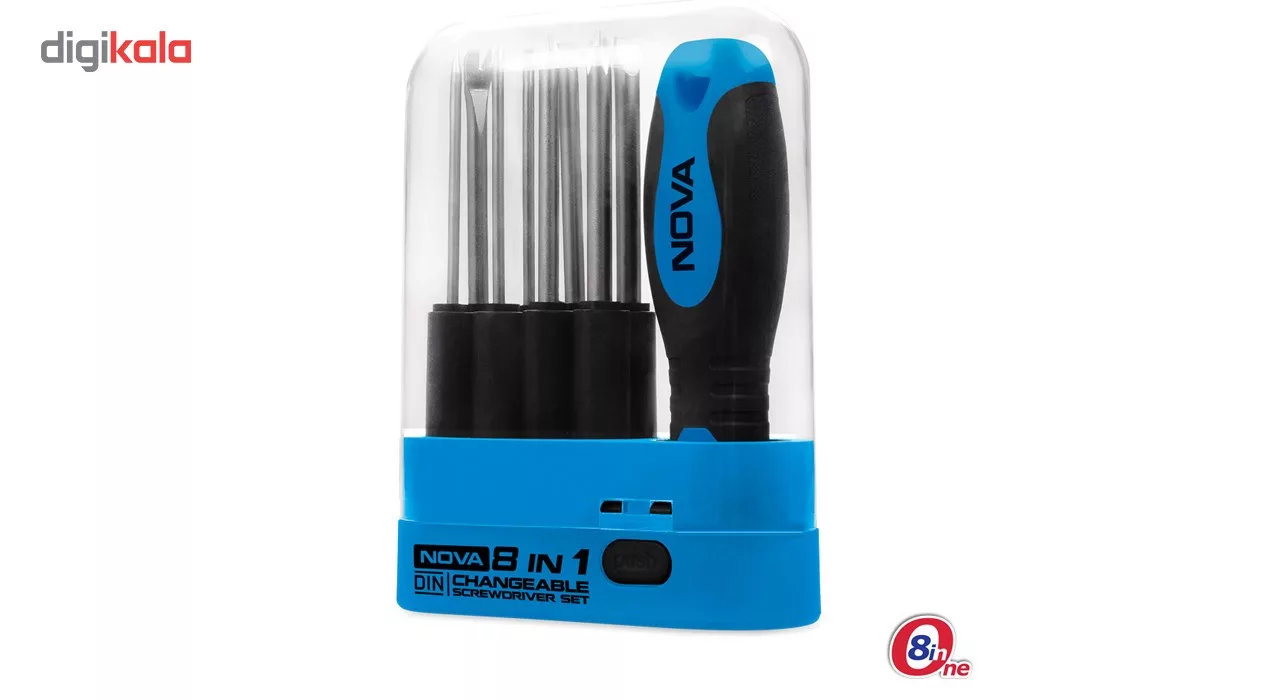 مجموعه 8 عددی پیچ گوشتی نووا مدل NTS 1340