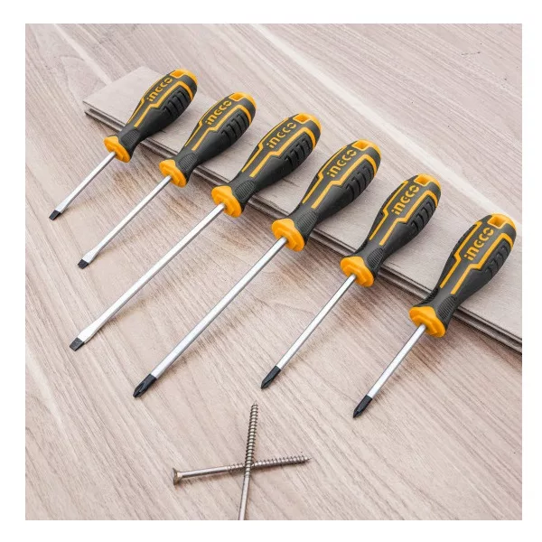 پیچ گوشتی اینکو مدل HKSD-0628 مجموعه 6 عددی