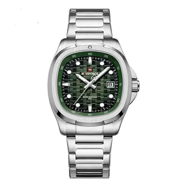 ساعت مچی عقربه‌ای کوارتز مردانه نیوی فورس مدل NF9240 S/GN/S