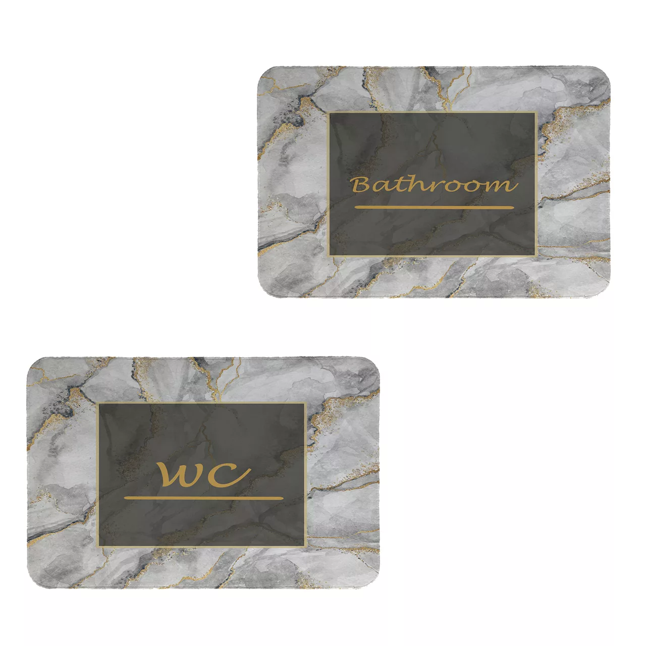 پادری طرح حمام و سرویس بهداشتی کد 8675 سایز 80x50 سانتی متر مجموعه دو عددی