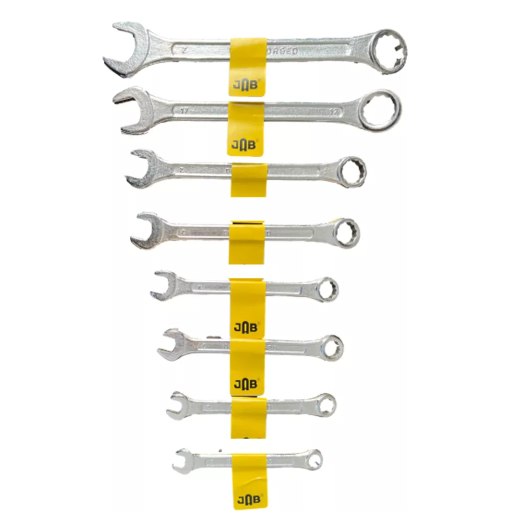 آچار یکسر تخت و یکسر رینگی جاب مدل JB-80008 مجموعه 8 عددی