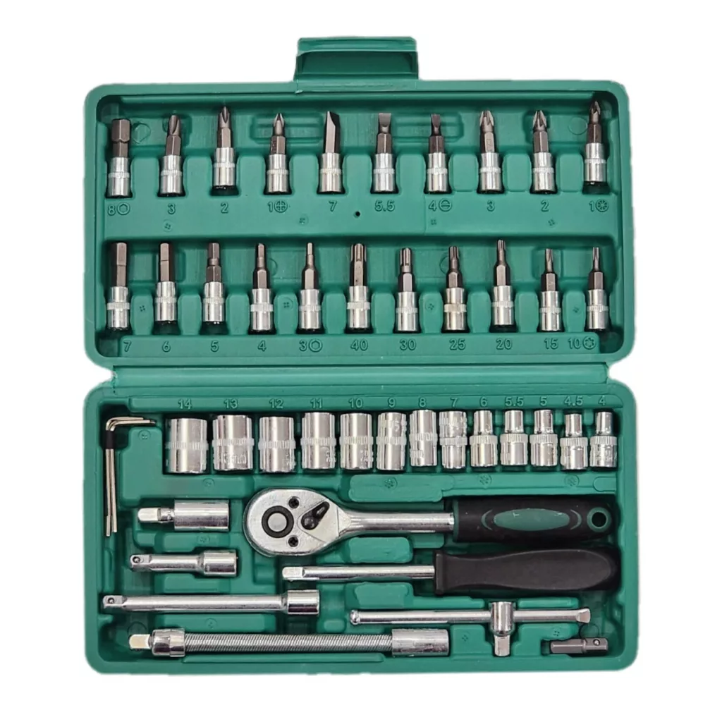 آچار بکس توتال مدل SUPER46 مجموعه 46 عددی