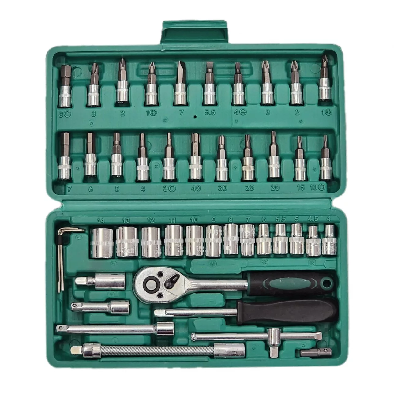 آچار بکس توتال مدل SUPER46 مجموعه 46 عددی آچار بکس توتال مدل SUPER46 مجموعه 46 عددی