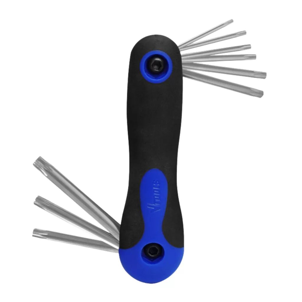 آچار آلن ستاره ای کوتاه وی تولز مدل VT2221 مجموعه 9 عددی