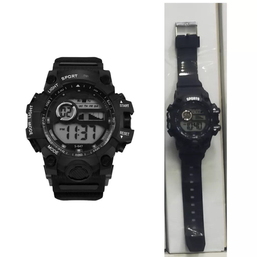 ساعت مچی دیجیتال مدل تک زمانه بند پیو کرنوگراف کد ۲