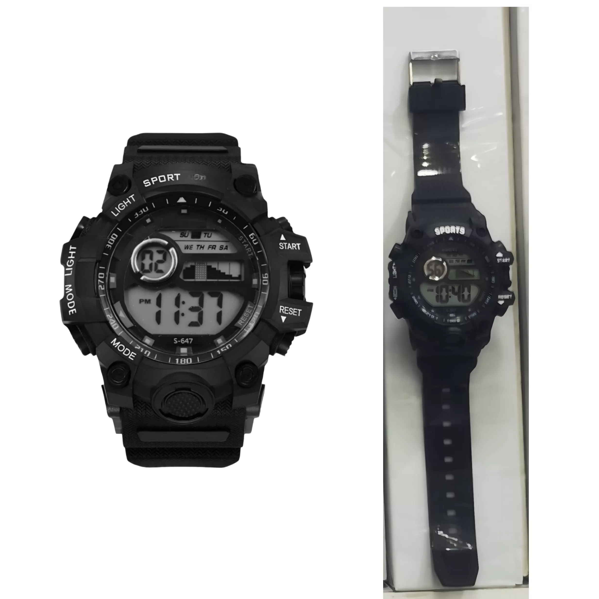 ساعت مچی دیجیتال مدل تک زمانه بند پیو کرنوگراف کد ۲