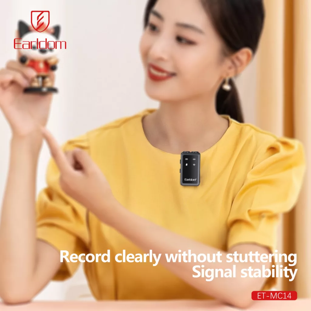 ست میکروفن بی سیم ارلدام مدل 3IN1 MC14 با درگاه اتصال پورت لایتینگ و USB Type C