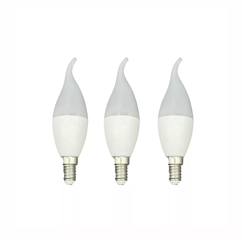 لامپ 7 وات آیلد مدل اشکی پایه E14 مجموعه سه عددی