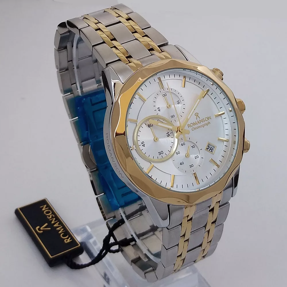 ساعت مچی عقربه‌ای مردانه رومانسون مدل ضدآب بندفلزی کد 290