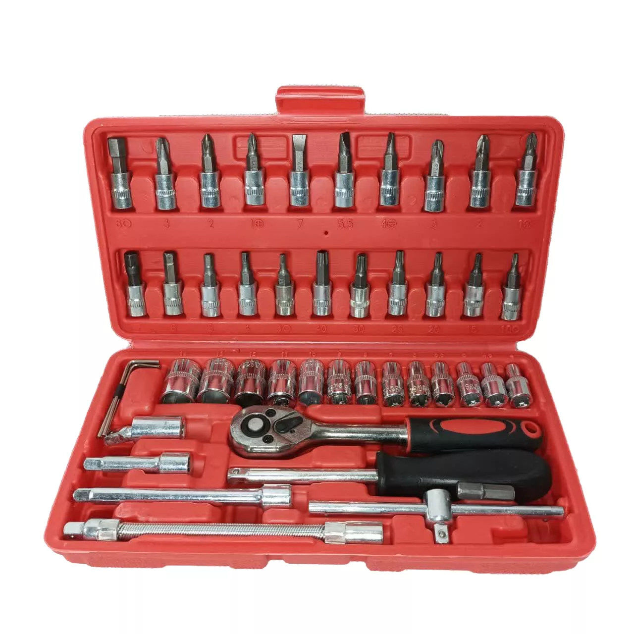 مجموعه 46 عددی آچار بکس فوندا مدل pcs-46