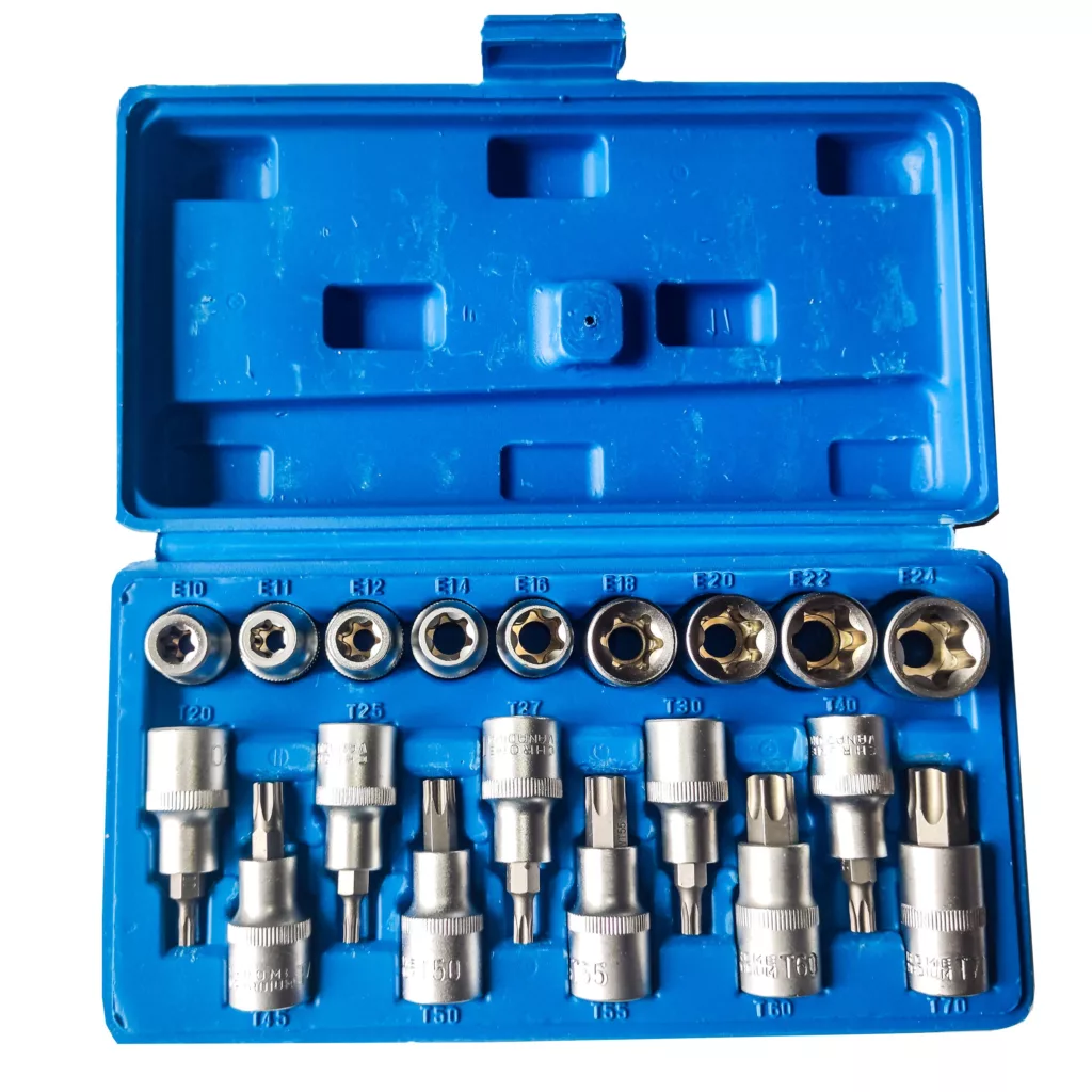 آچار سری بکس E,T اسکای مدل BH-19K مجموعه 19 عددی