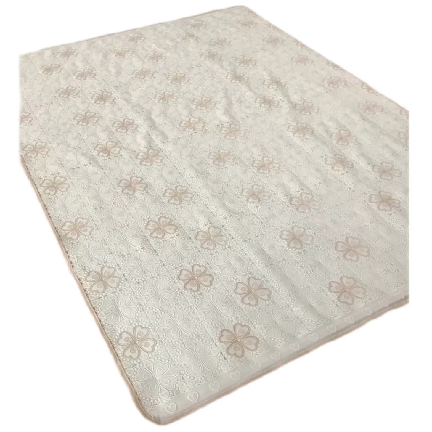 سفره 6 نفره مدل رویال طرح گیپور سایز 140x100 سانتی متر