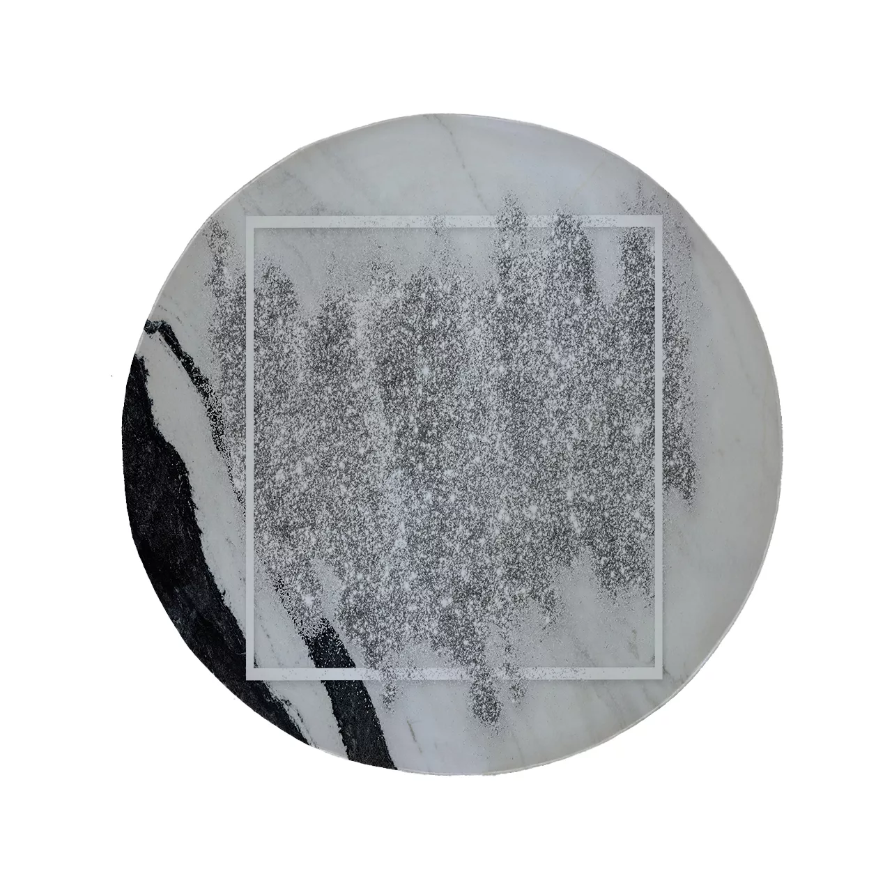 پادری مدل دایره طرح کادر کد 8493 سایز 90 × 90 سانتی متر