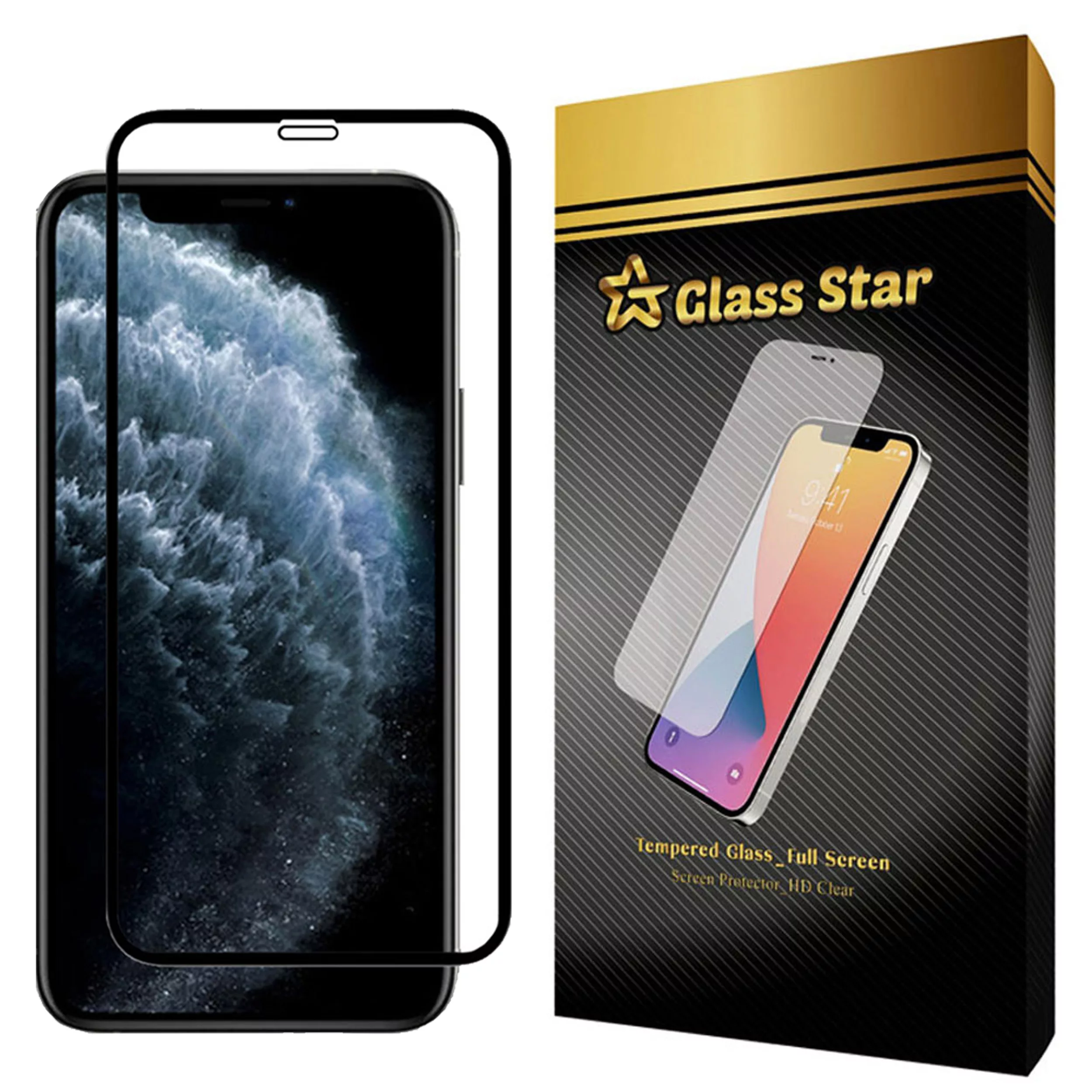 محافظ صفحه نمایش گلس استار مدل FUL مناسب برای گوشی موبایل اپل iPhone 11 Pro