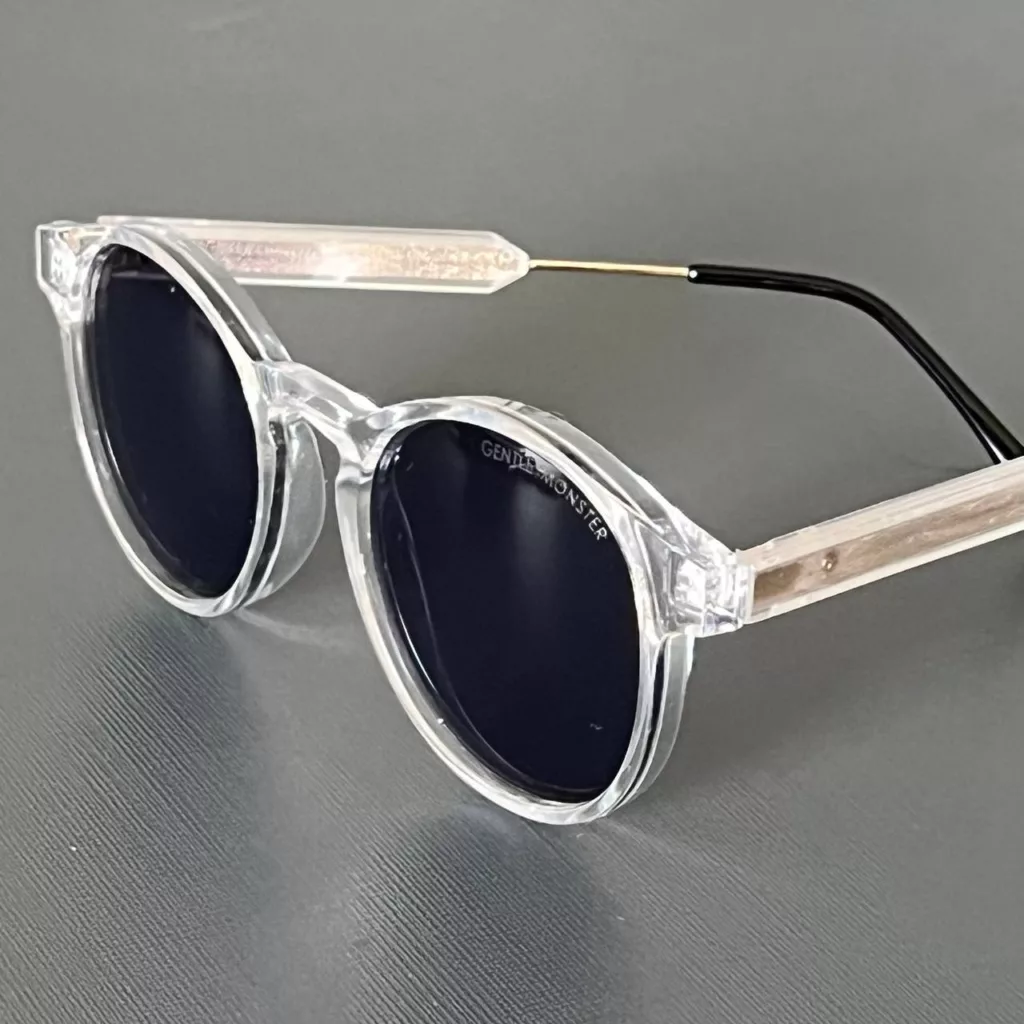 عینک آفتابی مدل گرد دسته فلزی-کائوچو