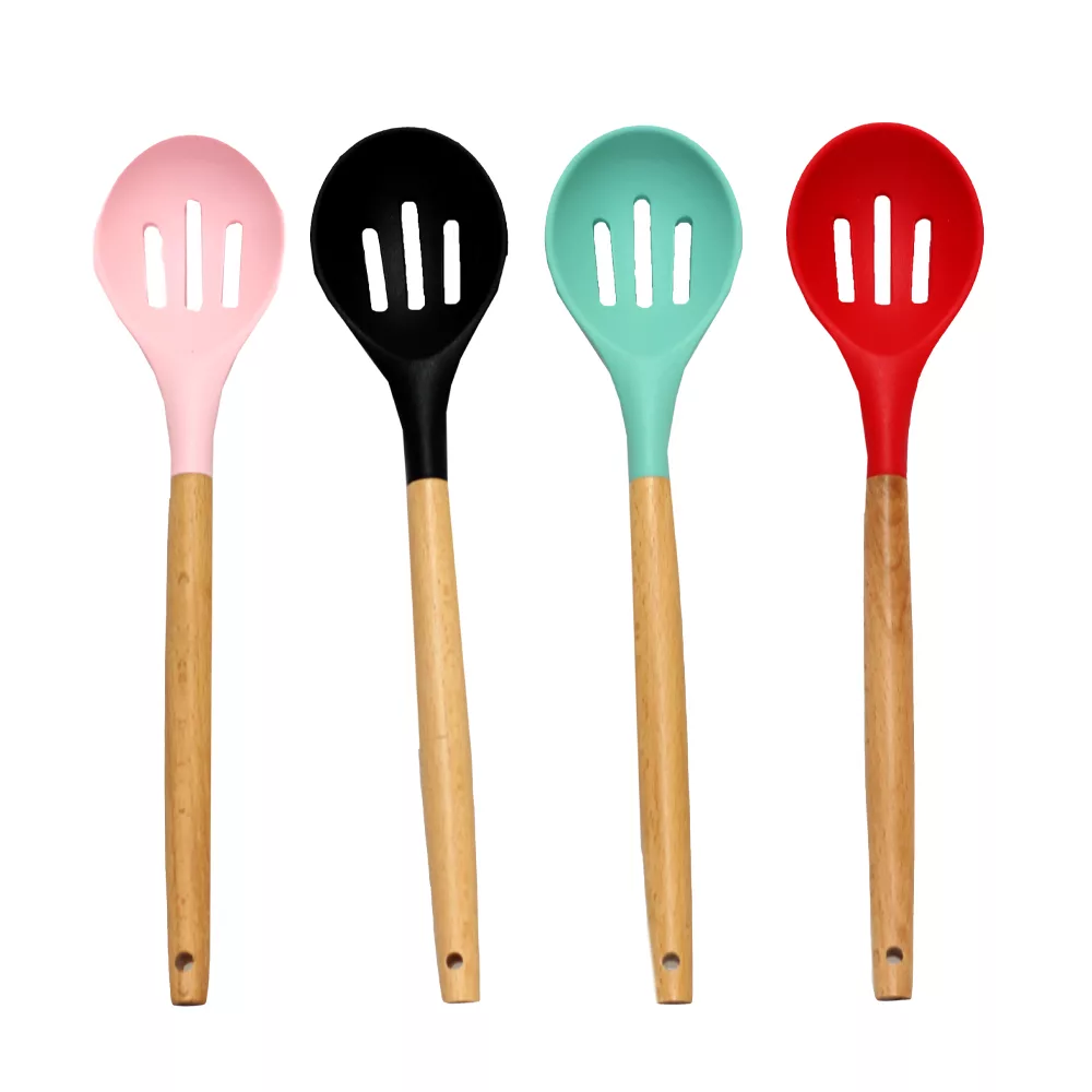 سرویس کفگیر و ملاقه 12 پارچه  کیچن‌ وار ست مدل سیلیکونی