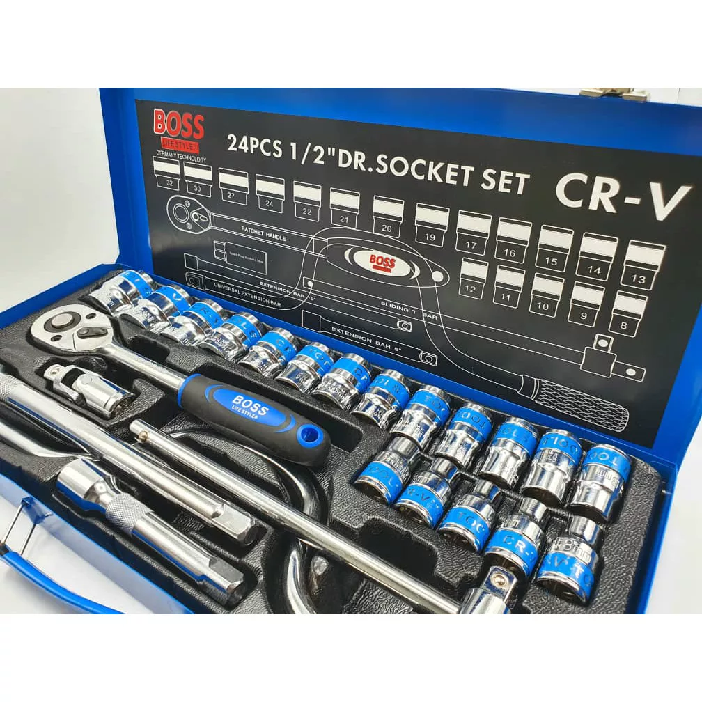 آچار بکس باس مدل BOS24PC مجموعه 24 عددی