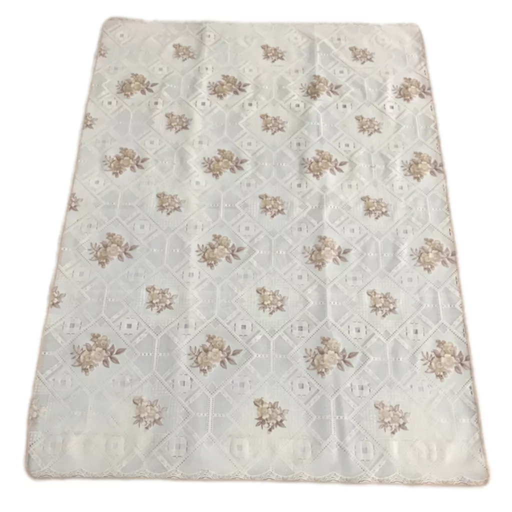 سفره 14 نفره مدل رویال طرح گیپور سایز 300×140 سانتی متر