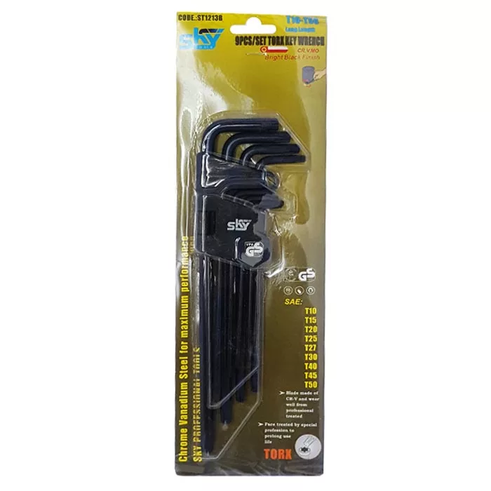 مجموعه 9 عددی آلن ستاره ای مدل MMA-SKY-TORX-L9