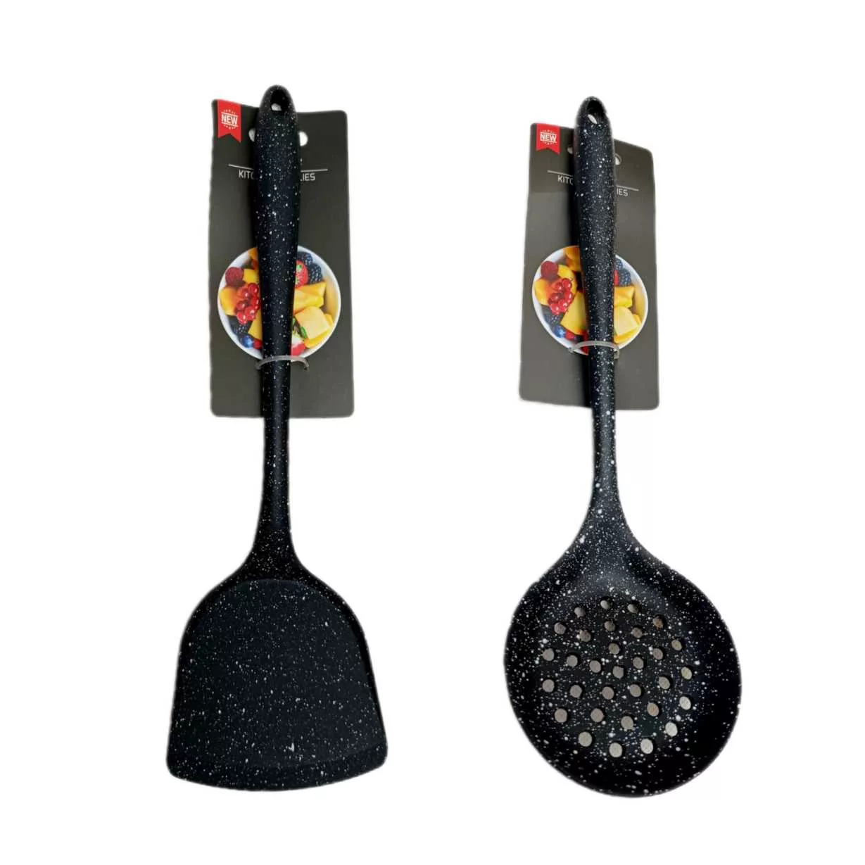 سرویس کفگیر و ملاقه ۲ پارچه شنگیا مدل سیلیکونی کهکشانی کد Z_22