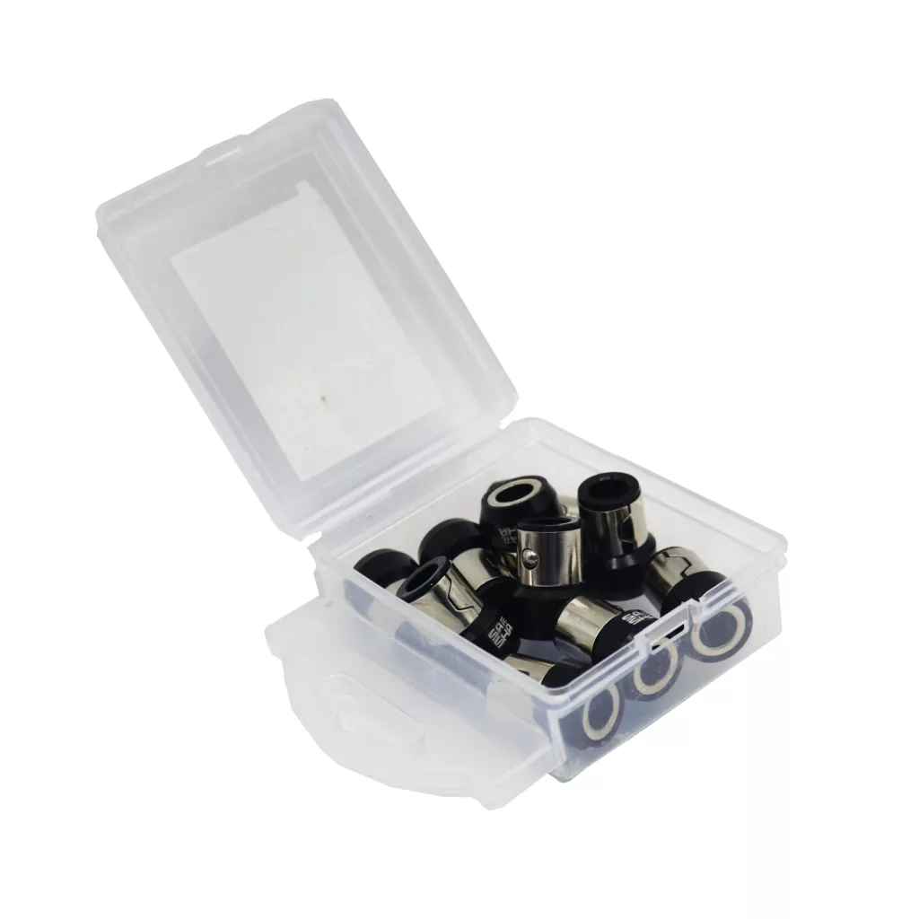 حلقه سر پیچ گوشتی مدل مغناطیسی YP-BLACK Magnetic Ring-1/4 مجموعه 10 عددی