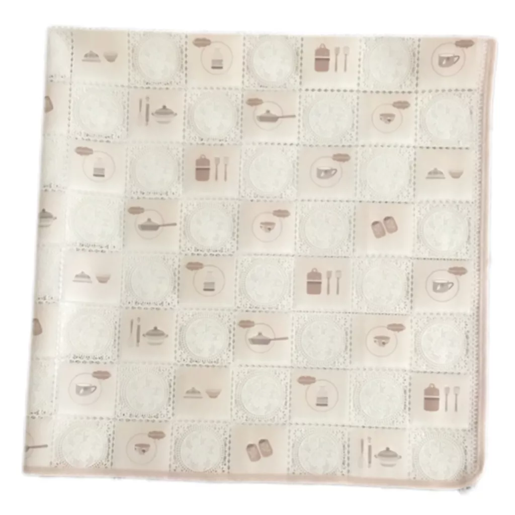 سفره 4 نفره مدل رویال طرح گیپور کد 04 سایز 100×100 سانتی متر