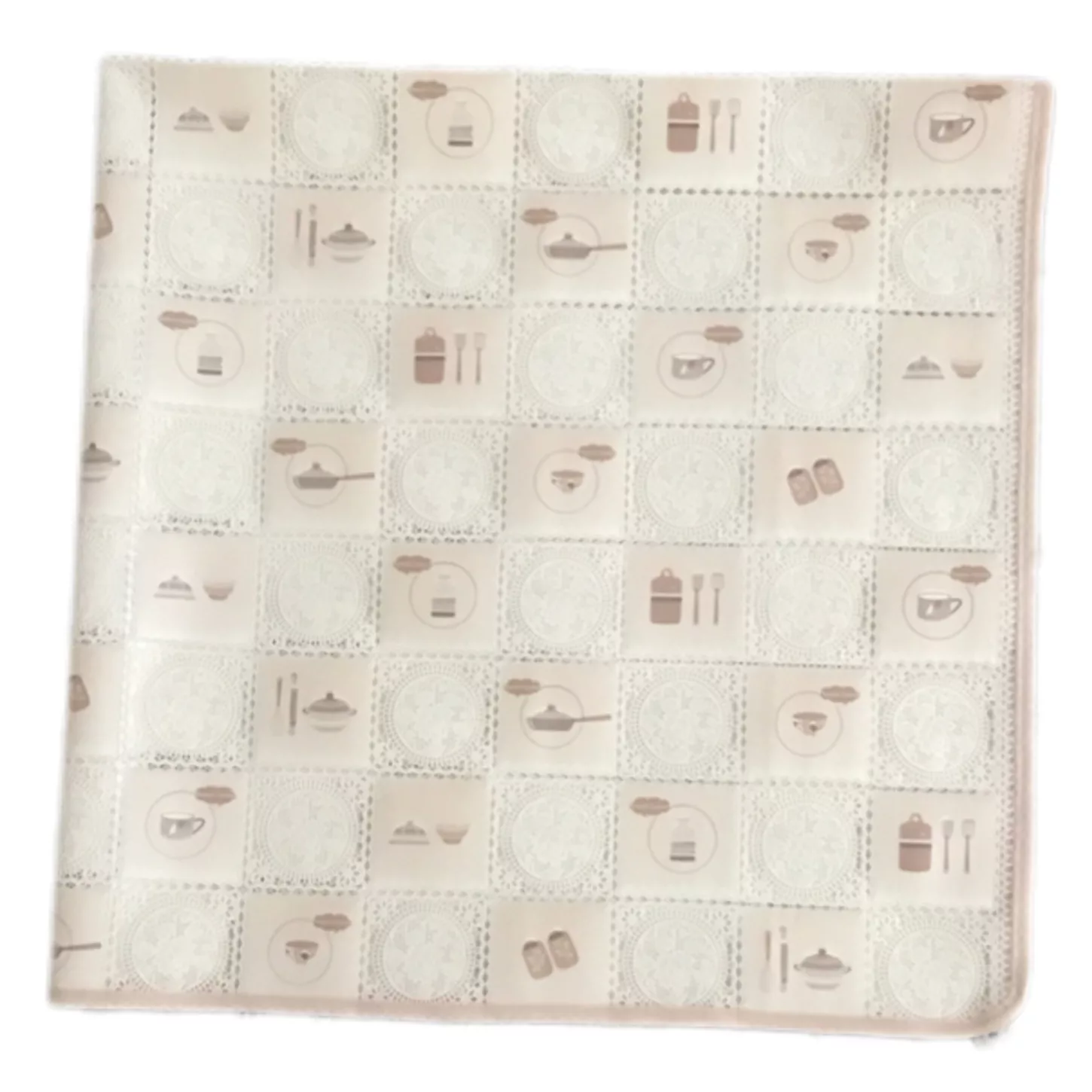 سفره 4 نفره مدل رویال طرح گیپور کد 04 سایز 100×100 سانتی متر