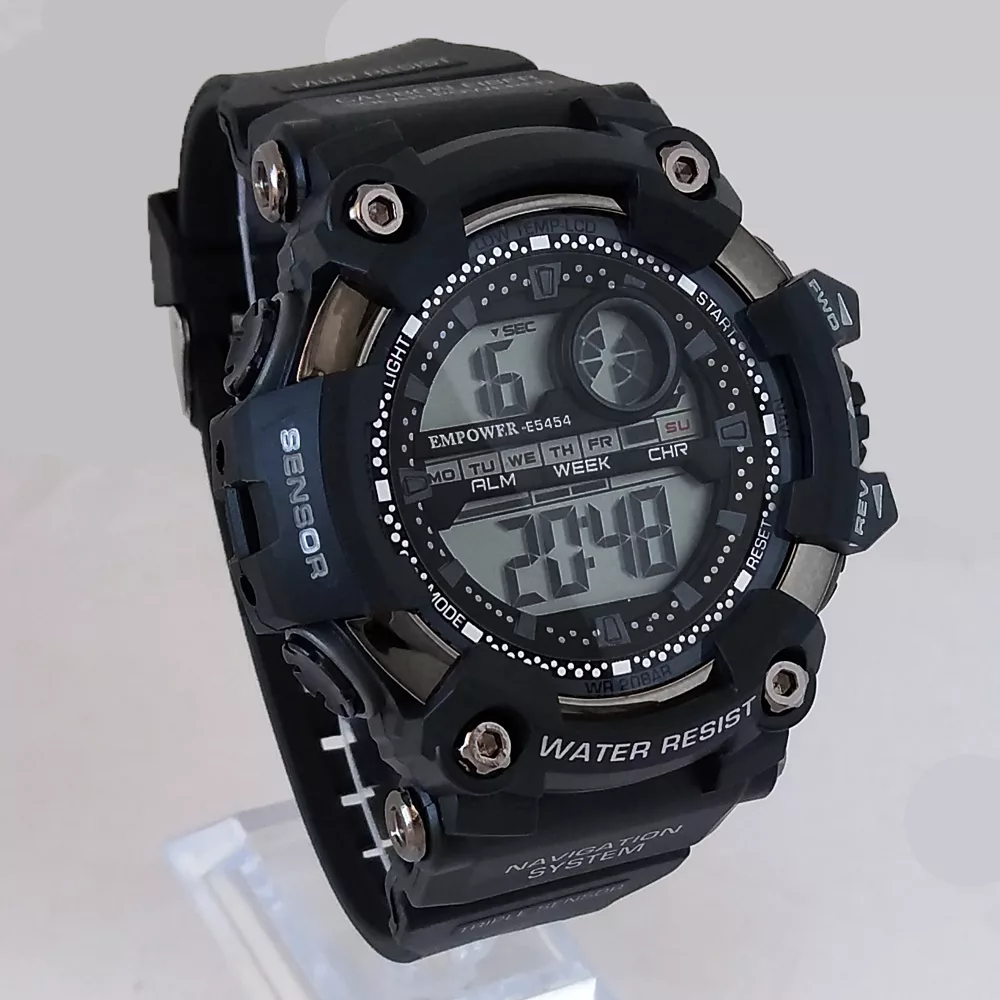 ساعت مچی دیجیتال مردانه مدل اسپرت SPORT ضدآب کرنومتردار چراغدار تاریخ شمار تایمر باکیفیت