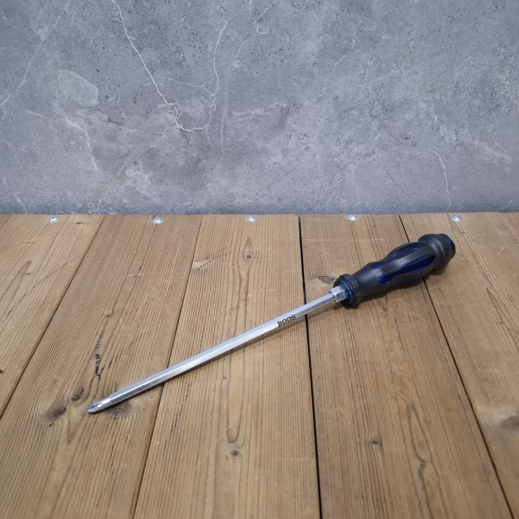 پیچ گوشتی ضربه خور دو کاره باس مدل 0001 سایز 25 سانتی متر