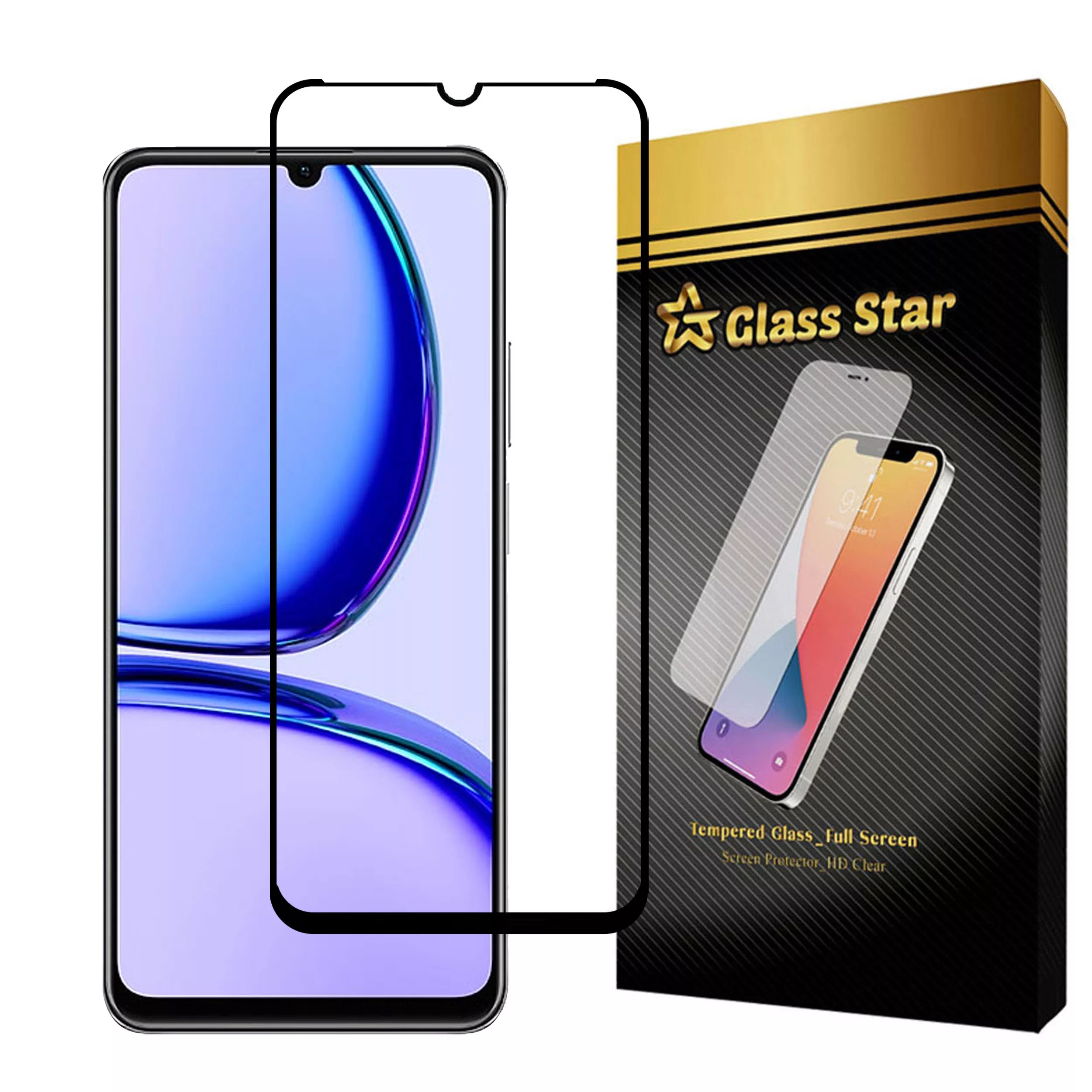 محافظ صفحه نمایش گلس استار مدل FULPLUSS مناسب برای گوشی موبایل ریلمی C53