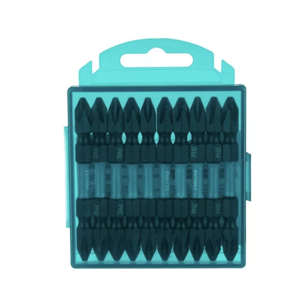 سری پیچ گوشتی دو سر چهار سو توتال مدل TACIM16PH233  بسته 10 عددی