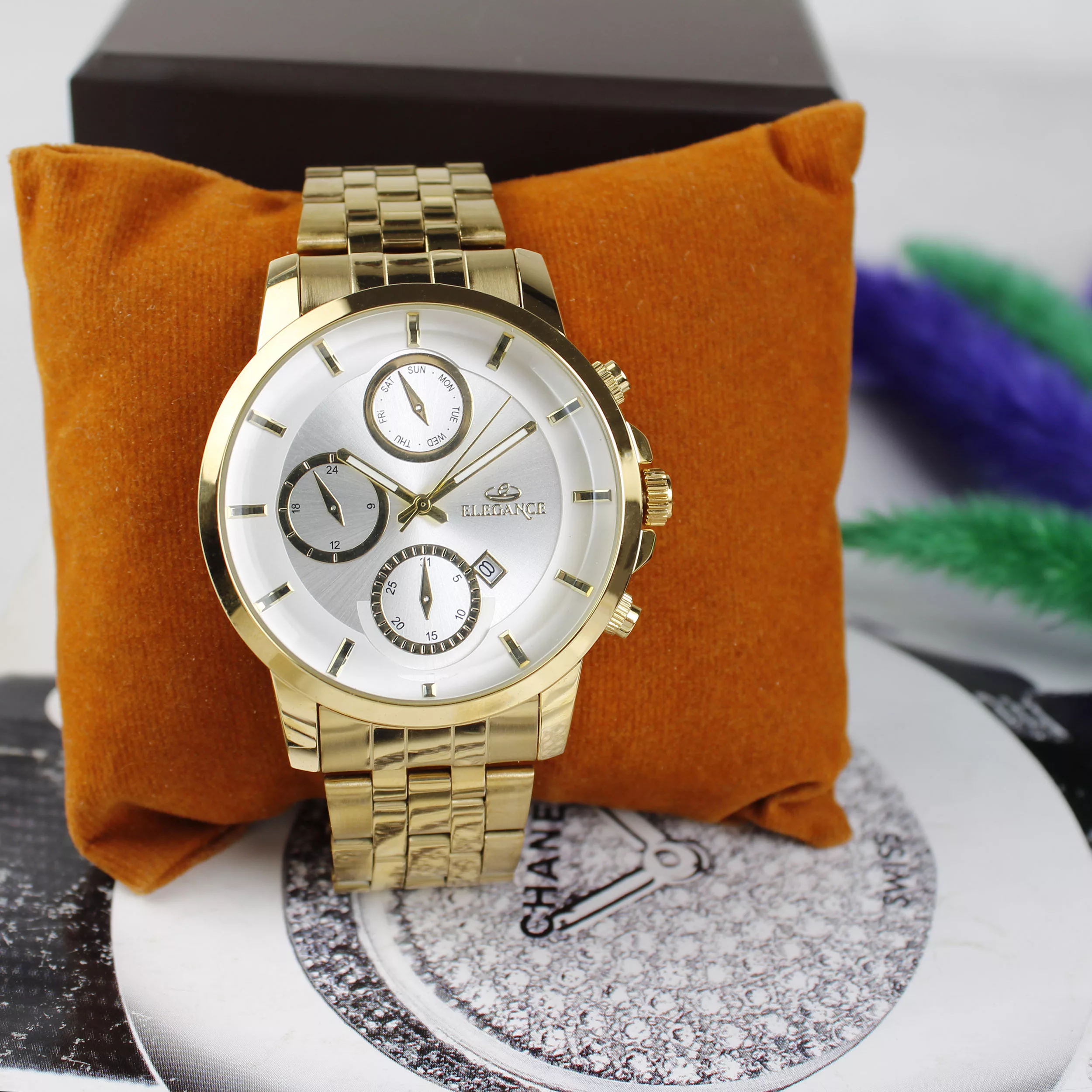 ساعت مچی عقربه‌ای مردانه  کوارتز الگانس مدل EMTS8080