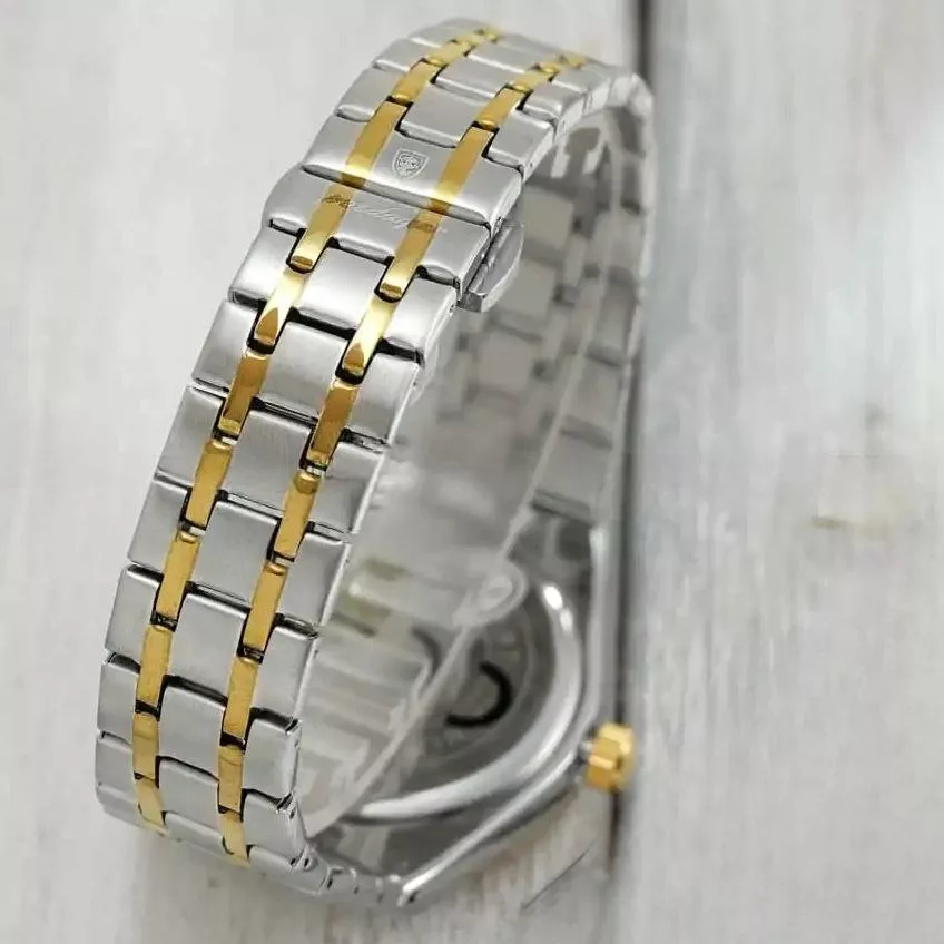 ساعت مچی عقربه‌ای کوارتز مردانه پوداگار مدل تک موتور قفل مخفی کد 001