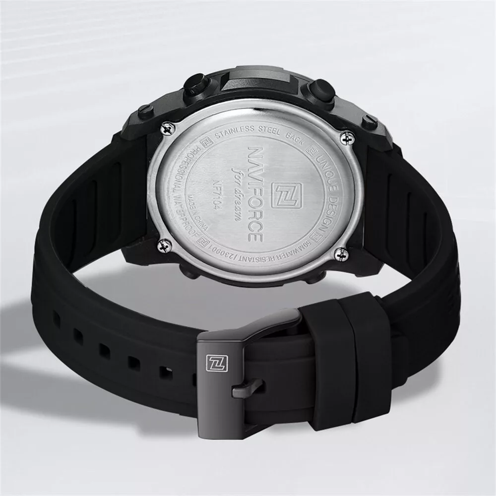ساعت مچی عقربه‌ای مردانه  کوارتز نیوی فورس مدل Naviforce nf7112