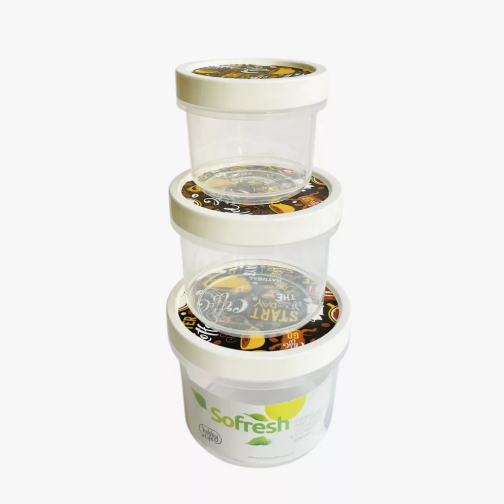 ظرف نگهدارنده هوبی لایف مدل Coffe کد 020987 مجموعه 3 عددی
