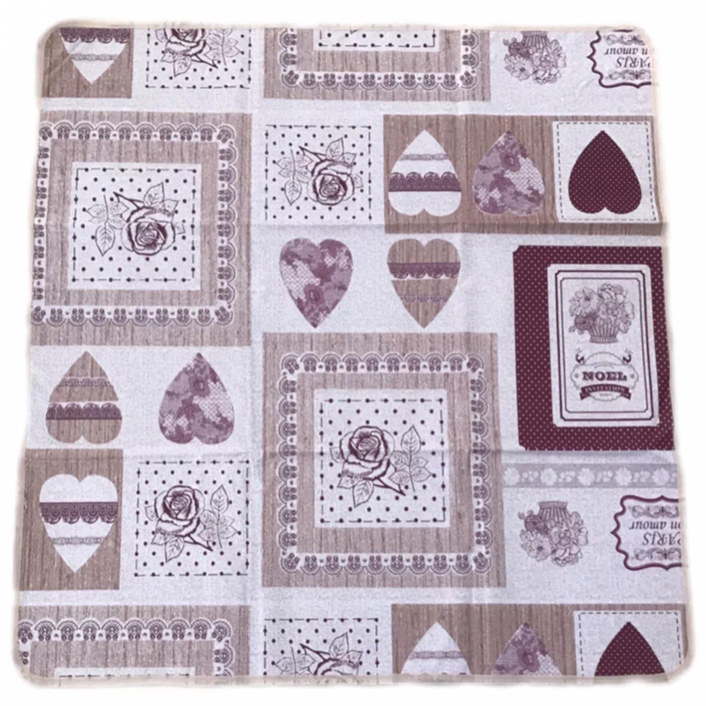 سفره 2 نفره مدل ماژستیک طرح 2 رو سایز 70×70 سانتی متر کد 05