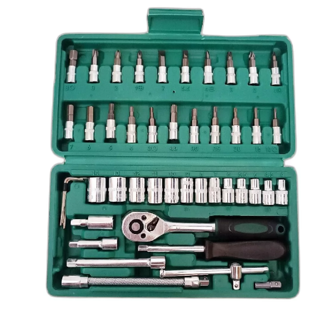 آچار بکس کد s113 مجموعه 46 عددی