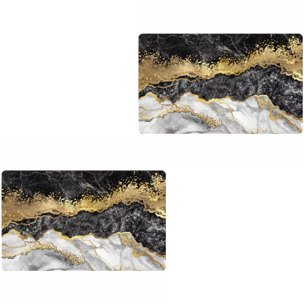 پادری مدل سه لایه رویه مخمل طرح مدرن کد 2263 سایز 76×46 سانتی متر مجموعه دو عددی